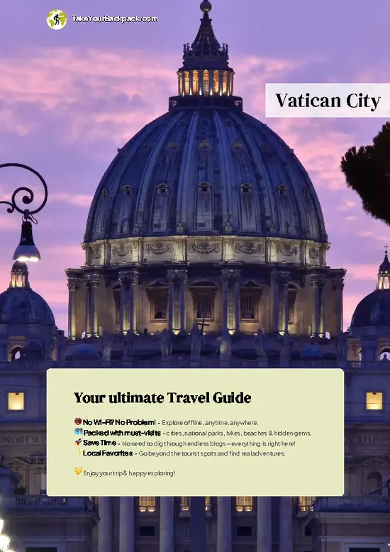 example page 0 from our offline Travel Guide for Vatican City State